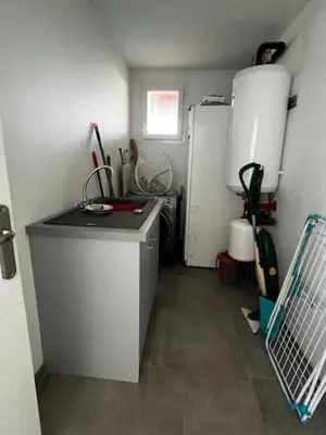 Cuisine ou kitchenette dans l'établissement Chez Mamie à l'écurie !