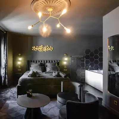 Suite Balneo Hammam Noire et Or