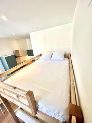 Un ou plusieurs lits dans un hébergement de l'établissement Studio Le Mitterrand - city center