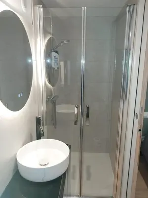 Salle de bains dans l'établissement La belle étape