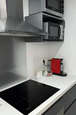 Cuisine ou kitchenette dans l'établissement Modern and bright cocoon in the heart of the Ainay district Lyon