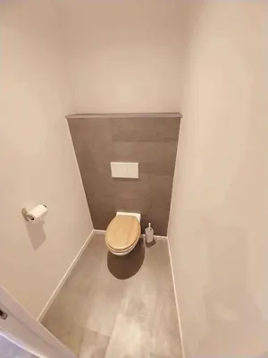 Salle de bains dans l'établissement Les fontaines d'or
