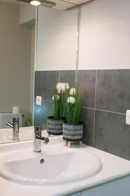 Salle de bains dans l'établissement Studio Le Voyageur 24 m2