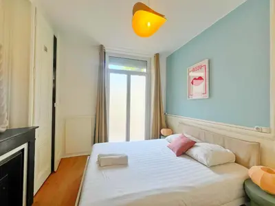 Un ou plusieurs lits dans un hébergement de l'établissement Suite Celestine - Appartement 4 & 8 personnes - Check in h24 & wifi
