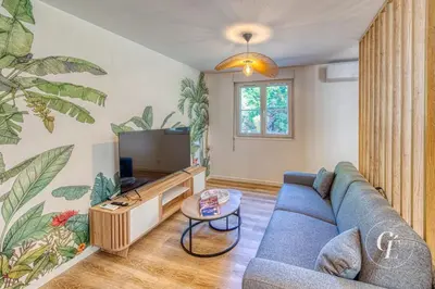 Télévision ou salle de divertissement dans l'établissement Shanis - Cozy Appartement sur Pérouges-Meximieux