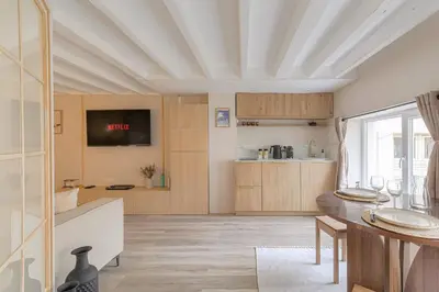 Cuisine ou kitchenette dans l'établissement Cosy et Design Brotteaux - Massena