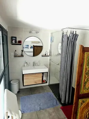 Salle de bains dans l'établissement Large loft with terrace