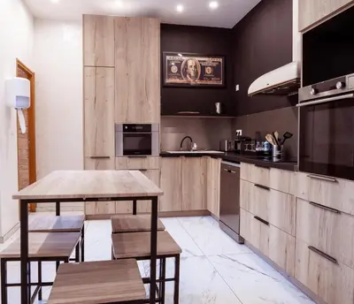 Cuisine ou kitchenette dans l'établissement Appartement 100m2 d'élégance au sein d'un Château caché à 10min de Lyon