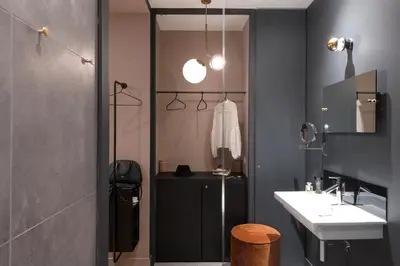 Salle de bains dans l'établissement MiHotel Gailleton