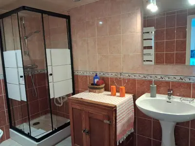 Salle de bains dans l'établissement Harmonie