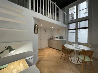 Cuisine ou kitchenette dans l'établissement Honorê Suite Saint Pothin