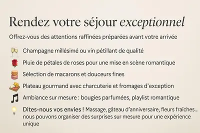 Plan de l'établissement Ecrin Romantique, Suite d'exception avec balnéo