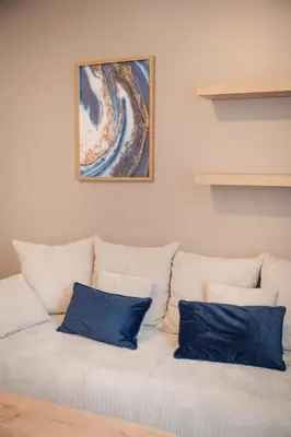 Coin salon dans l'établissement Saint-Fons centre appartement meublé