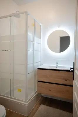Salle de bains dans l'établissement Saint-Fons centre appartement meublé