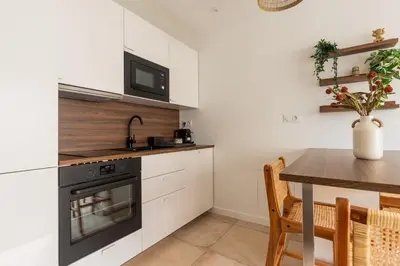 Cuisine ou kitchenette dans l'établissement Zest Boheme Villeurbanne