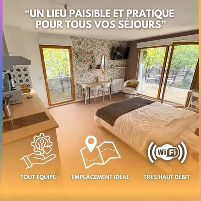Plan de l'établissement Appartement cosy avec grand balcon à Bron