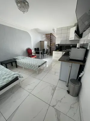 Cuisine ou kitchenette dans l'établissement Escapade cosy proche Vienne