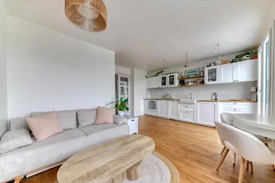 Cuisine ou kitchenette dans l'établissement Appartement Le perchoir - Welkeys