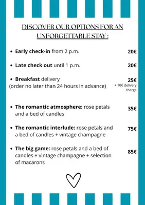 Plan de l'établissement Love Room avec balnéo-Le cocon parfait pour deux