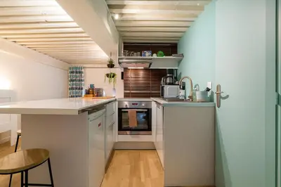 Cuisine ou kitchenette dans l'établissement Smartstay Chardonnay - Centre ville