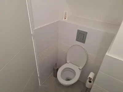 Salle de bains dans l'établissement Studio 29 m2 Le Péage de Roussillon