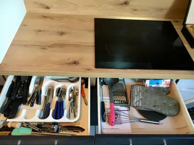 Cuisine ou kitchenette dans l'établissement T3 cozy Saint Genis Laval - balcony - quiet - HLS
