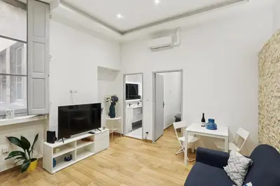 Télévision ou salle de divertissement dans l'établissement Superbe appartement en plein coeur de Lyon 1er