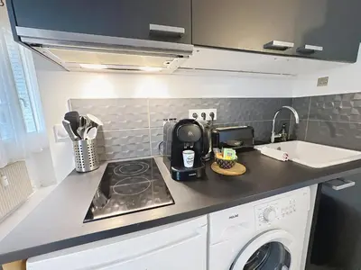 Cuisine ou kitchenette dans l'établissement Le Studio Cosy Partdieu Villette