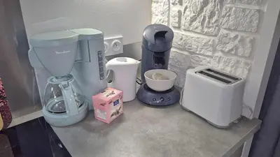 Cuisine ou kitchenette dans l'établissement Les RENARDEAUX - Maison COZY idéal PROS et FAMILLES