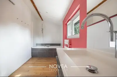 Salle de bains dans l'établissement L'Écrin des Greens