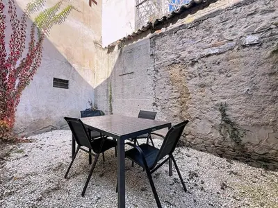 Terrasse ou espace extérieur de l'établissement Charmant T2 Oullins centre avec terrasse