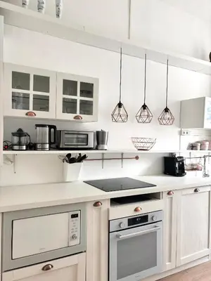 Cuisine ou kitchenette dans l'établissement Cozy place for 1 or 2 people
