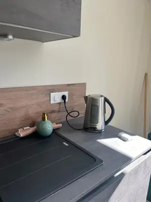Cuisine ou kitchenette dans l'établissement Chez Audrey et Manu