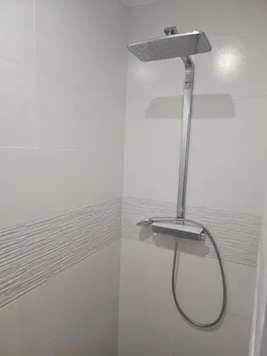 Salle de bains dans l'établissement Maison confortable près de Lyon