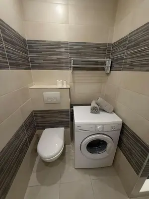 Salle de bains dans l'établissement Studio cozy à Lagnieu