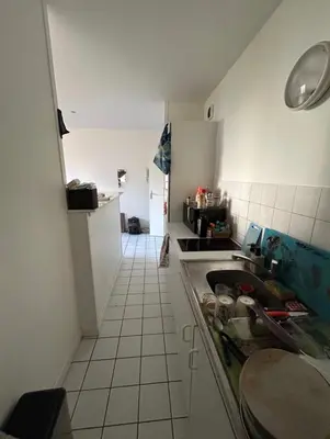 Cuisine ou kitchenette dans l'établissement Appart lumineux Croix Rousse