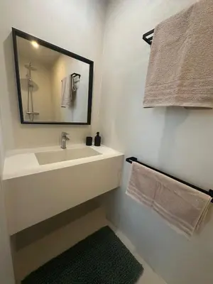 Salle de bains dans l'établissement Appartement cosy à côté du métro