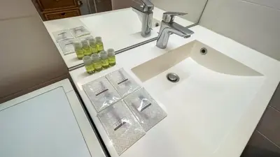 Salle de bains dans l'établissement Charmant Duplex Quartier Perrache Confluence