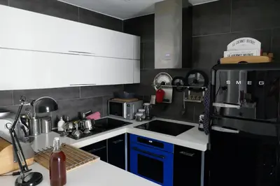 Cuisine ou kitchenette dans l'établissement Le Petit Bohème - Terreaux