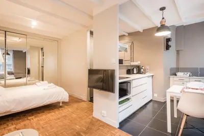 Cuisine ou kitchenette dans l'établissement Smartstay Elegant - Perrache