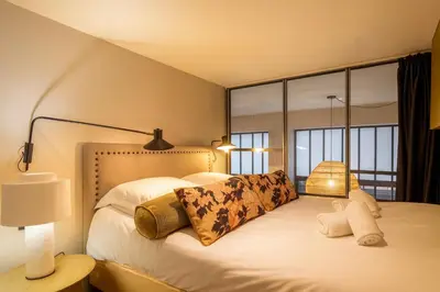 Un ou plusieurs lits dans un hébergement de l'établissement SmartStay Bellecour - Ainay Lyon