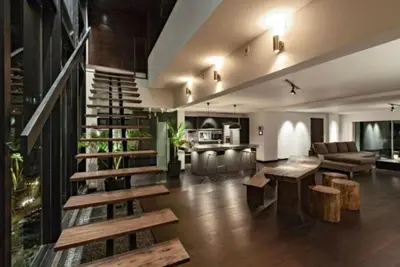 Coin salon dans l'établissement Duplex Desing Lyonnais