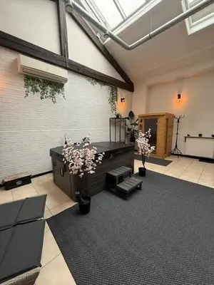Coin salon dans l'établissement Loft Des Sens