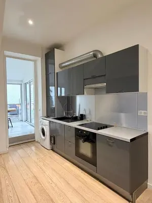 Cuisine ou kitchenette dans l'établissement L'écrin de saint-clair