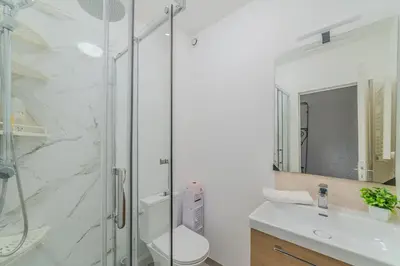 Salle de bains dans l'établissement Hohayi - Lenfilade