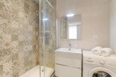 Salle de bains dans l'établissement Caractère et Charmant en Hypercentre