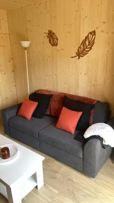 Coin salon dans l'établissement Chalet Studio
