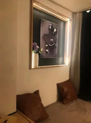 Coin salon dans l'établissement Suite Spa et Jeux de Cogny