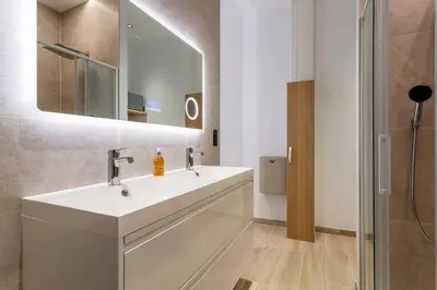 Salle de bains dans l'établissement Lovely apartment with Garden and air conditioning