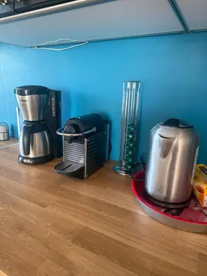 Cuisine ou kitchenette dans l'établissement Charmant Appartement Terrasse et parking